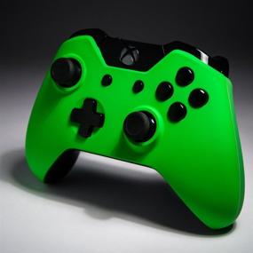 img 2 attached to Enhance Your Xbox One Controller - Custom 🎮 Soft Touch Green Top Shell Replacement Kit by eXtremeRate