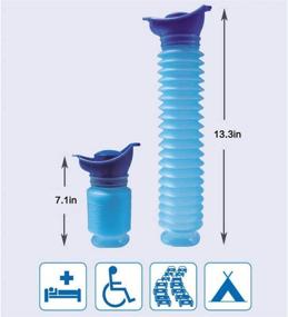 img 2 attached to 🚽 GUGELIVES Portable Reusable Emergency Urinal for Men and Women - Outdoor Shrinkable Urinal Bottle ideal for Travel, Camping, Traffic Jams, and Queuing