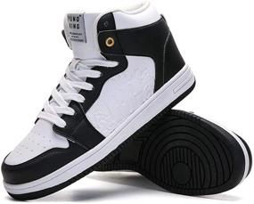 img 1 attached to 👟 Graffiti Stylish Sneakers: Fashionable Outdoor Walking Men's Shoes & Fashion Sneakers