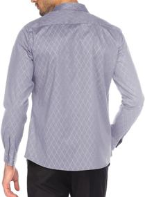 img 1 attached to Casual Cotton Button-Up Men's Shirt by Tinkwell