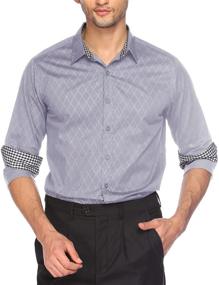 img 3 attached to Casual Cotton Button-Up Men's Shirt by Tinkwell