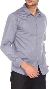 img 2 attached to Casual Cotton Button-Up Men's Shirt by Tinkwell