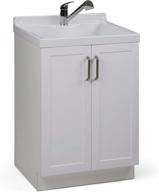 🚿 simplihome kyle transitional laundry cabinet - 24 inch with pull-out faucet, abs sink & storage! logo