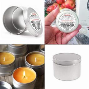 img 1 attached to 🕯️ Essential Candle Safety: 2 Round Candle Warning Labels