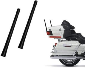 img 4 attached to 🔧 7-дюймовая гибкая резиновая короткая замена антенны (2 штуки) для Harley Davidson 1989-2020 Touring Electra Glide Ultra Classic - Улучшенный SEO