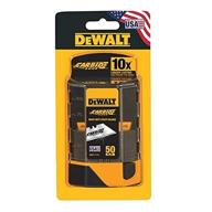 🔪 dewalt dwht11131l utility blades - 50 pack, 2-point, 3/4in l, premium quality blades for versatile cutting logo