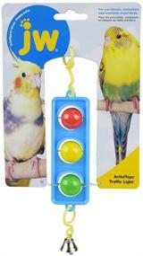 img 1 attached to Engage Your Small Bird with JW Pet Company Activitoy Traffic Light Toy - Vibrant Color Variation Included!