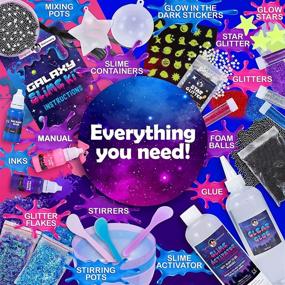 img 1 attached to 🌌 Galactic Glamour: Discover Original Stationery's Galaxy Glitter Collection