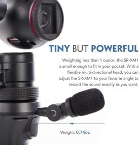 img 1 attached to 🎤 Saramonic SR-XM1 микрофон с нунаправленной диаграммой направленности 3.5 мм TRS: идеально подходит для зеркальных камер, камкордеров, CaMixer, SmartMixer, LavMic, SmartRig+, UWMIC9, UWMIC10 и UWMIC15