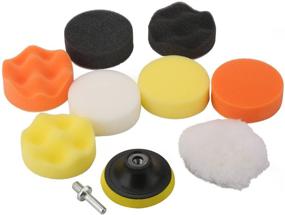 img 4 attached to 🚗 Fontic 11pcs 3"/80mm Compound Drill Buffing Sponge Pads Kit for Car Sanding, Polishing, Waxing, Sealing Glaze: Effective Auto Care Set