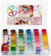 🎁 276pc friendship bracelet string kit with labeled embroidery thread numbers - perfect for cross stitch, string art, and embroidery - ideal gift for girls 7 to 12 логотип