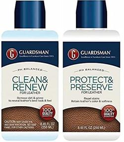 img 1 attached to 🧴 Leather Care Bundle: Leather Cleaner and Protector for Guardsman Products