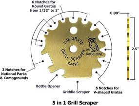 img 2 attached to 🔥 Safe Brass BBQ Grill Cleaner - Safer Alternative to Wire Brushes for Barbecue Grill Cleaning - Perfect Gifts for Women Who Have Everything - Regalos para Mujer - Ideal for Christmas Stocking Stuffers