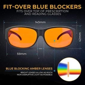 img 1 attached to 😴 Optimize Sleep with Spectra479 - Over 99.9% Blue Light Blocking Glasses - Amber Nighttime Eyewear for Enhanced Rest - Transform Your Prescription &amp; Reading Glasses into Premium Blue Blockers