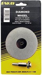 img 1 attached to 💎 Enkay 387-3C 3-Inch Diamond Wheel, 1/4-Inch Shank, Packaged