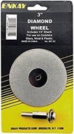 💎 enkay 387-3c 3-inch diamond wheel, 1/4-inch shank, packaged логотип