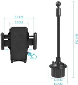 img 3 attached to Универсальный автомобильный держатель для сотового телефона: совместим с Samsung Galaxy S21, S20, серией Note 20.