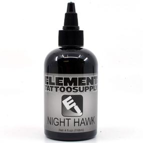 img 1 attached to 🖤 Dive into the Shadows with Element Tattoo Supply's Nighthawk Dark Black Ink - Perfect for Lining, Shading, and Color Tattooing in 1oz Size