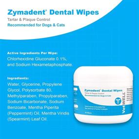 img 3 attached to 🦷 VetWELL Zymadent Dental Wipes for Cats & Dogs - Teeth Cleaning & Dental Care with Chlorhexidine - Tartar Remover, Plaque Reduction, Breath Freshener - 50 ct