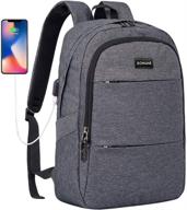 secure charging business backpack for electronics логотип