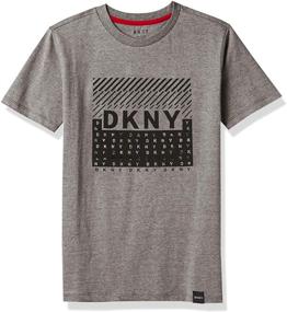 img 2 attached to DKNY Boys T Shirts Classic White Boys' Clothing and Tops, Tees & Shirts