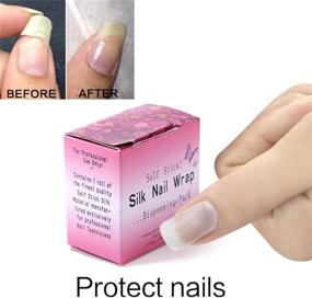 img 2 attached to Strong Self-Adhesive Nail Repair Fiberglass Silk Wrap - DIY Anti-Damage Extension Sticker with Reinforcing Nail Protector for Home or Salon Use