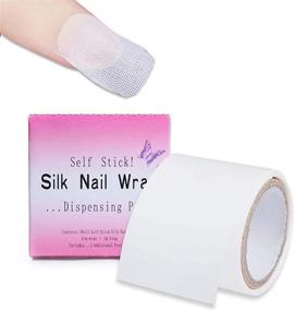 img 4 attached to Strong Self-Adhesive Nail Repair Fiberglass Silk Wrap - DIY Anti-Damage Extension Sticker with Reinforcing Nail Protector for Home or Salon Use