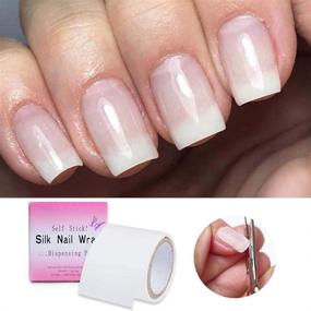 img 1 attached to Strong Self-Adhesive Nail Repair Fiberglass Silk Wrap - DIY Anti-Damage Extension Sticker with Reinforcing Nail Protector for Home or Salon Use