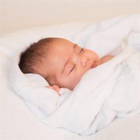 img 1 attached to 🌿 Organic Cotton Muslin Swaddle Blankets by green sprouts - Large, Easy Swaddling, Ultra Soft &amp; Gets Softer with Each Wash, Gray Set