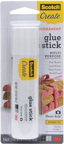 img 1 attached to Scotch Glue Sticks, 1.41 oz/stick - Pack of 4: High-Quality Adhesive Solution