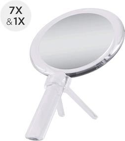 img 3 attached to 💄 Zadro Acrylic Dual-Sided Handheld Mirror: Essentials for Flawless Grooming and Makeup Application