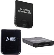 💾 enhance storage with hde 128mb (2048 blocks) black memory card for nintendo gamecube or wii logo