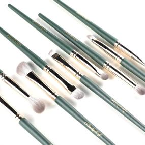 img 2 attached to 💄 ALIMICE 14pcs Makeup Brush Set with Travel Case - Professional Foundation Kabuki Blending Brushes for Face, Powder, Blush, Concealers, Eye Shadow - Premium Synthetic Make Up Brush Kit