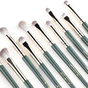 img 1 attached to 💄 ALIMICE 14pcs Makeup Brush Set with Travel Case - Professional Foundation Kabuki Blending Brushes for Face, Powder, Blush, Concealers, Eye Shadow - Premium Synthetic Make Up Brush Kit