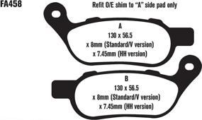 img 1 attached to 🔘 Тормозные колодки EBC Brakes FA458HH из синтерованного медно-сплавного диска - черные, 1x1x1 дюйм