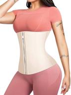 ashlone latex waist trainer corset - underbust sport cincher for women's fitness, workout, and body shaping logo