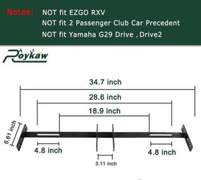 img 2 attached to 🏌️ Enhance Your Golf Cart Experience with Roykaw 4-Sets Retractable Belt Kits - EZGO Yamaha Club Car Compatible - Integrated Design for Seamless Fit!