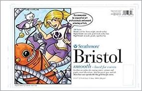 img 1 attached to 📝 Strathmore 25-611 STR-25-611 24 Sheet Smooth Bristol Pad, 11 by 17, Blue Lined: Crisp and Even Paper Quality for Impeccable Artistry