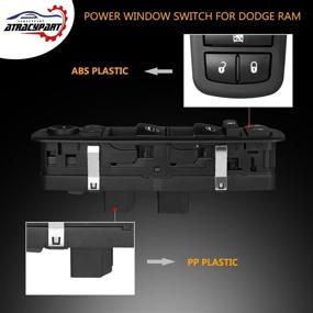 img 1 attached to ATRACYPART главный переключатель стеклоподъемника для Dodge Ram 1500 2500 3500 - Quad & Crew Cab (2009-2012) - OE# 4602863AD,4602863AC,4602863AB