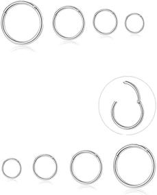 img 4 attached to 🔗 Tornito Stainless Steel Seamless Clicker Rings for Lip, Nose, Cartilage, and more!