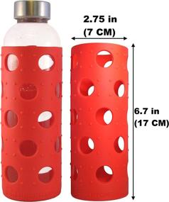 img 2 attached to 🧴 Brieftons Silicone Sleeves: 6-Pack Insulated Anti-Slip Protection Covers for Glass Bottles