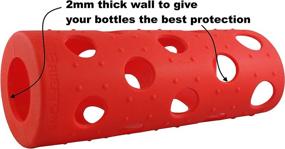 img 1 attached to 🧴 Brieftons Silicone Sleeves: 6-Pack Insulated Anti-Slip Protection Covers for Glass Bottles