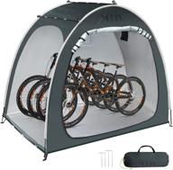 yorin waterproof outdoor bike shed storage tent - portable, foldable & anti-dust design for 4 bicycles or 2 tricycles logo