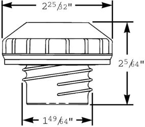 img 1 attached to 🔒 Stant 10833 Fuel Cap, standard size