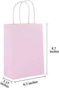 img 3 attached to 🎁 Kolaxen 12-Pack of Extra Thick Pink Gift Bags with Tissue Paper – Small Size Cardboard Paper Bags with Handles for Weddings, Birthdays, Goodie Bags, Party Favors, and Shopping