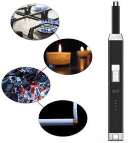 img 1 attached to NEX Electric Arc Lighter: Rechargeable Plasma Arc - Perfect for Candle, Gas Stove, BBQ, Camping, Firework! NX-HH03-02