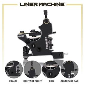 img 2 attached to 🖋️ Beginner Tattoo Kit: Complete Tattoo Gun Kit with 2 Starter Machines, 10 Colorful Tattoo Inks - TK1000084