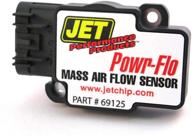 повысьте производительность своего двигателя с датчиком массового воздуха jet performance 69125 powr-flo в черном цвете. логотип