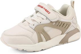 img 4 attached to DREAM PAIRS Kids' Athletic Sneakers - Ideal for Tennis and Running