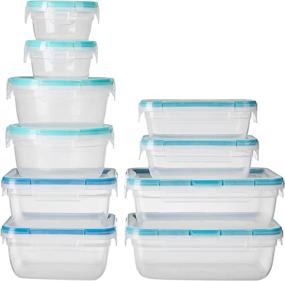 img 3 attached to 20-Piece Snapware Total Solution Rectangular Plastic Food Storage Set - BPA Free, Leak-Proof, Microwave, Freezer, Dishwasher Safe - Ideal for Meal Prep
